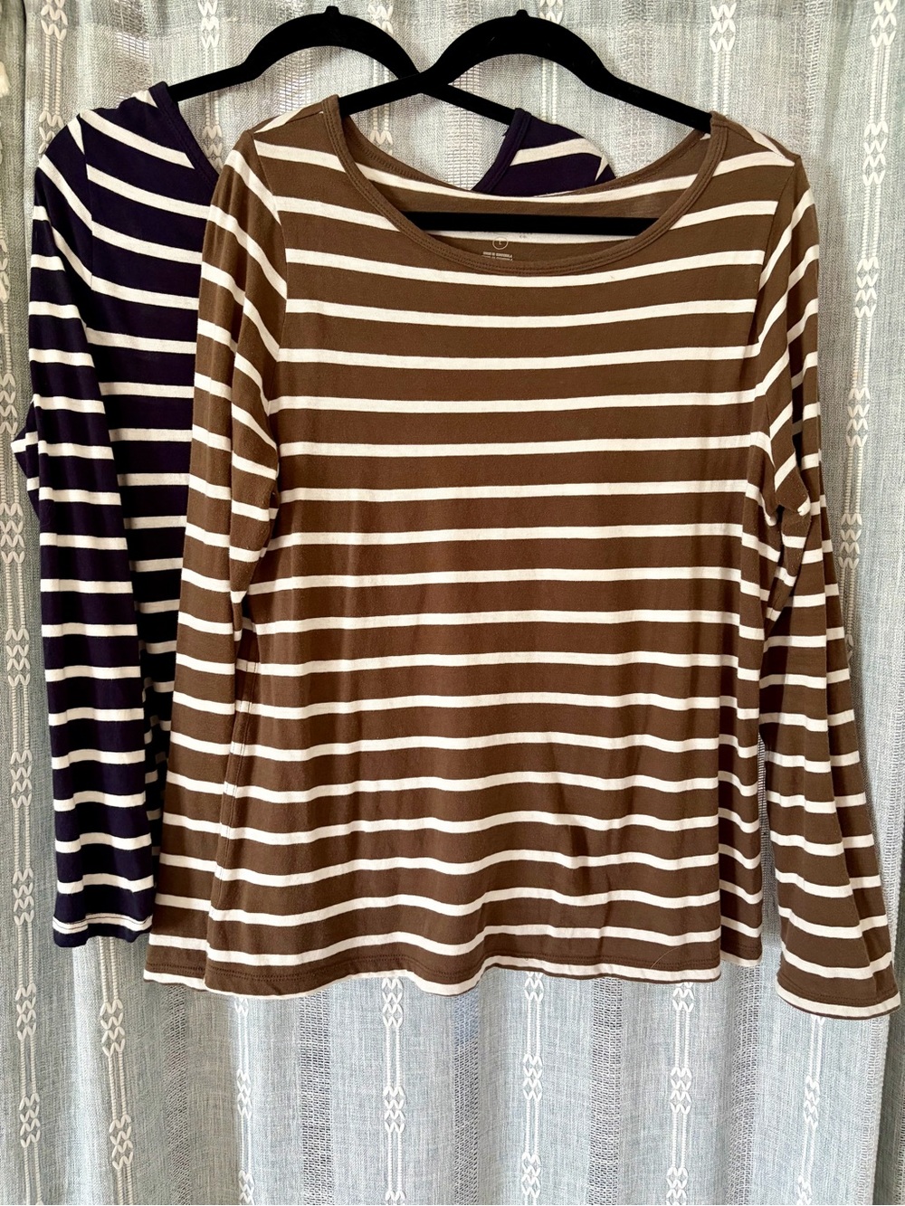 2 for 1 Long-Sleeve Women's Striped Tops